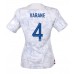 Cheap France Raphael Varane #4 Away Football Shirt Women World Cup 2022 Short Sleeve